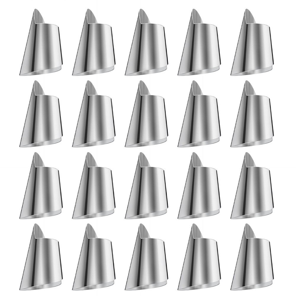 20pcs Stainless Steel Finger Guard Picking Vegetables Metal Nail Cutting Cover: Default Title