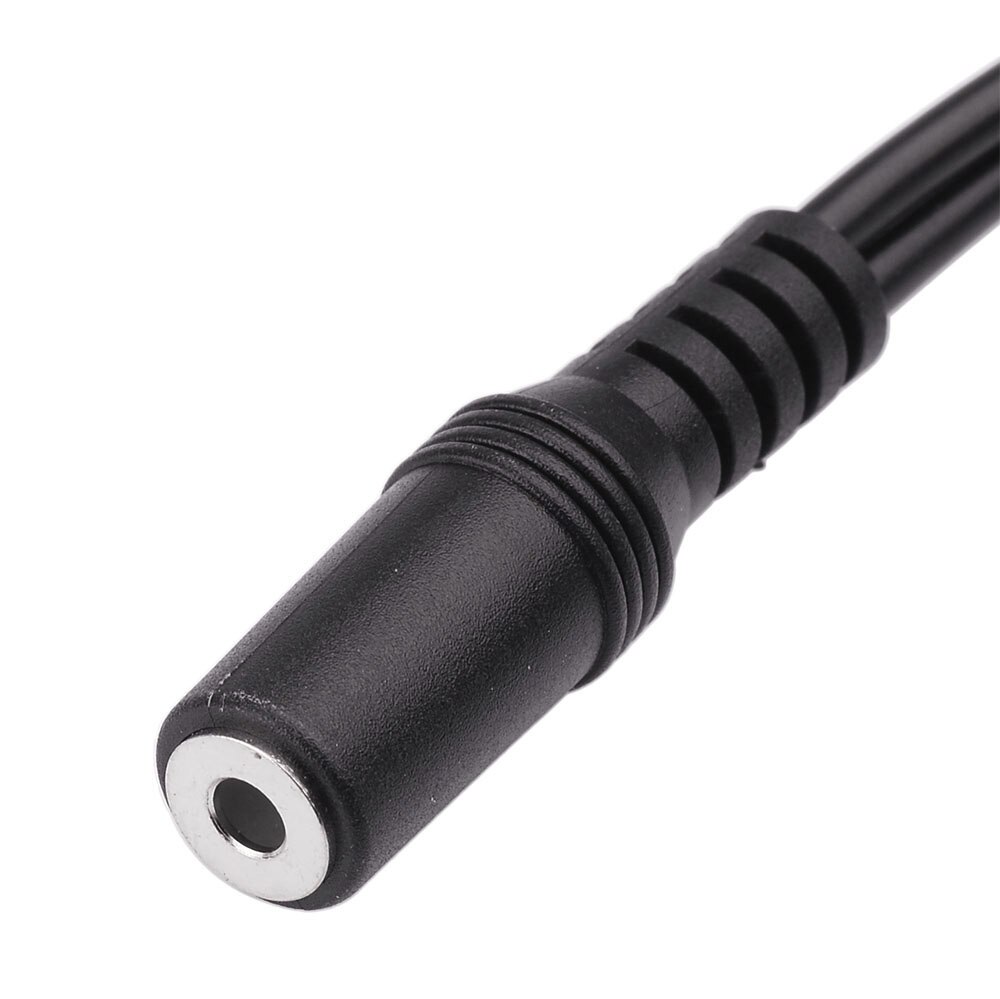 Eightwood RF Coaxial Cable 3.5mm 4 Pin to 2x3 Pin 3.5mm Headset Splitter Adapter