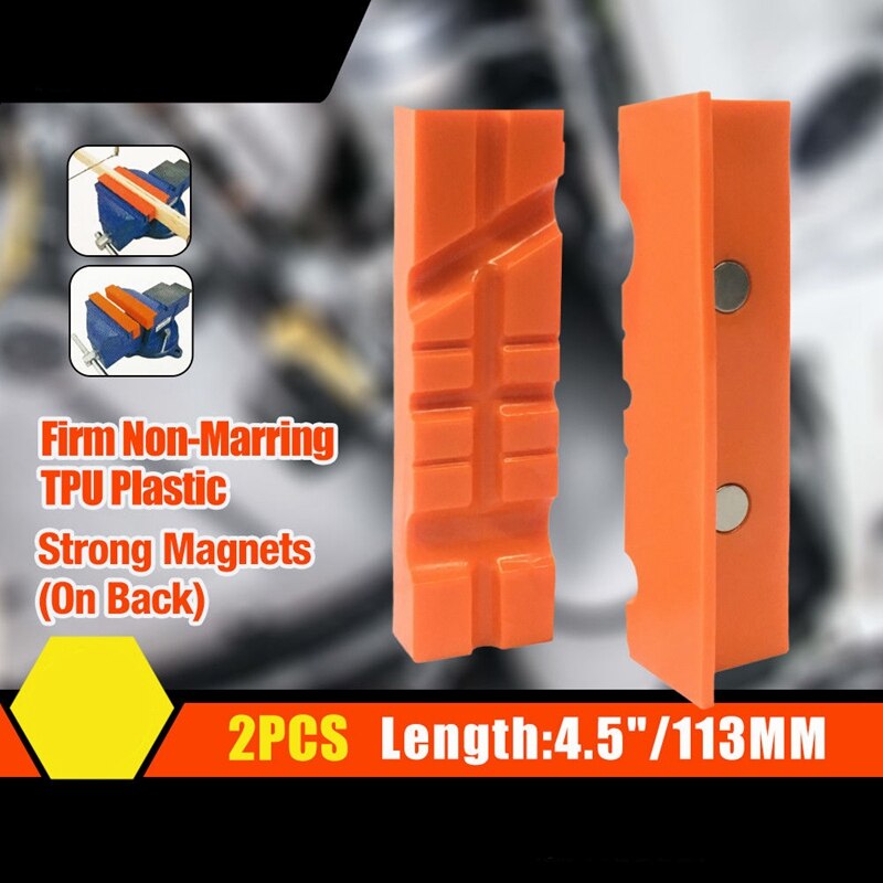 BESTnetic Bench Vice Jaw Pad Multi-Groove Vise Holder Grips Heavy for Milling Cutter for Drilling Machine Accessories