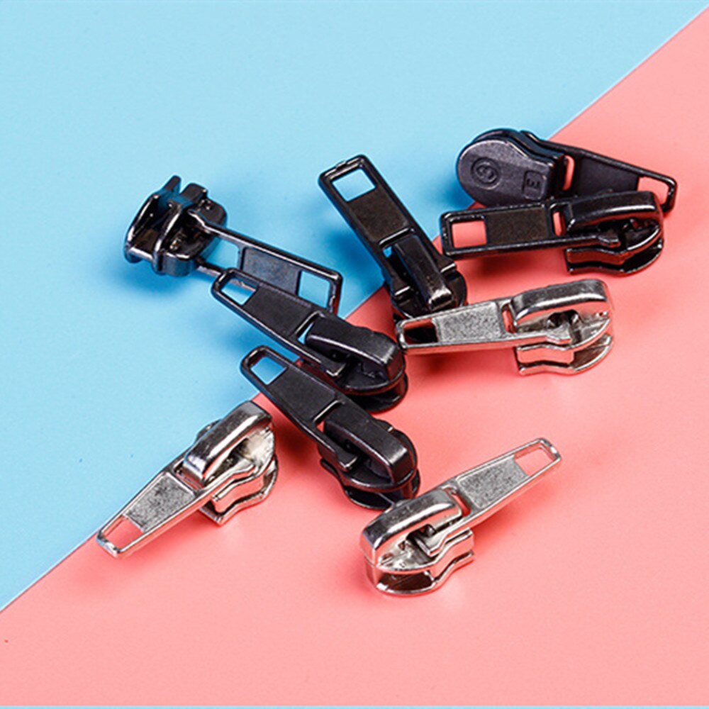 10 teile/satz 3 # Metall-reißverschluss Schieberegler Reißverschluss Kopf ziehen Ersatz Reparatur Bausatz Bekleidungs Tasche DIY Postleitzahl Befestigungen Zubehör schiff