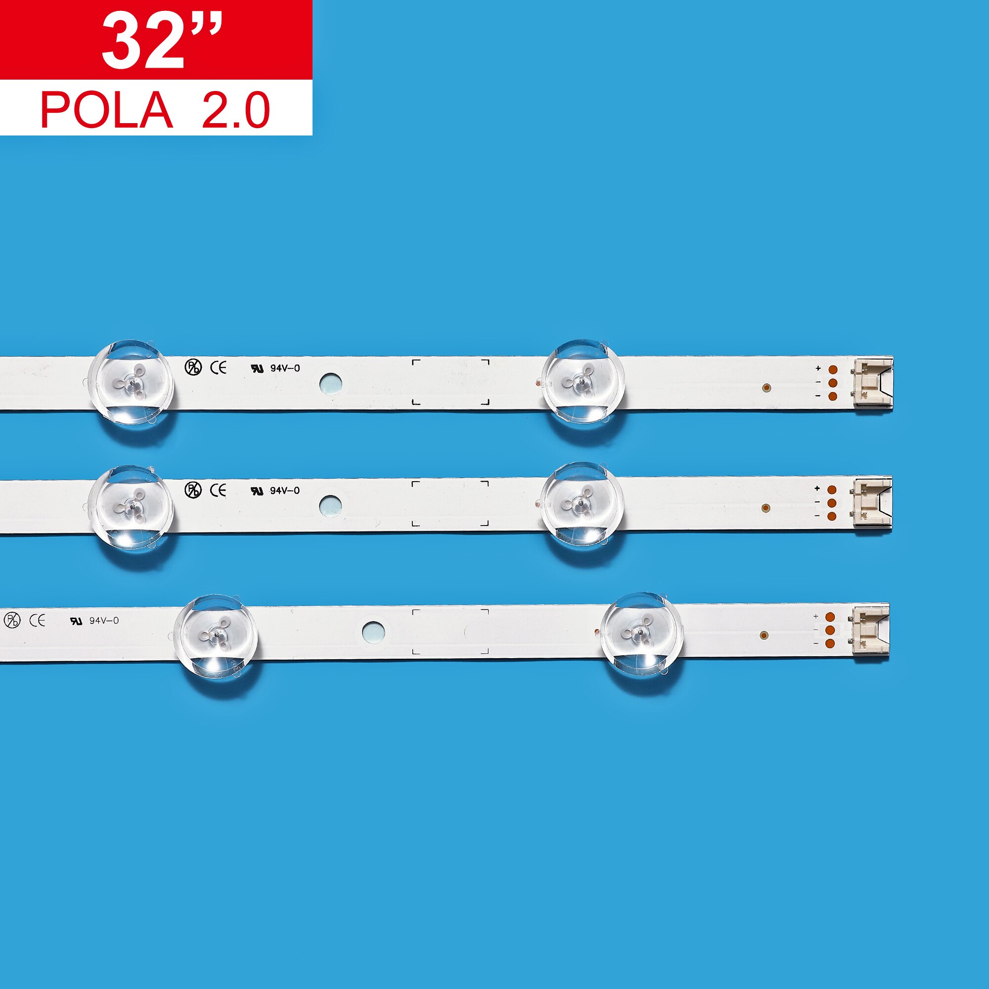 3pcs(2*A*6LEDs,1*B*7 LEDs) LED backlight strip Replacement for LG TV 32LN540 32LN550FD Innotek POLA2.0 32 inch A B type