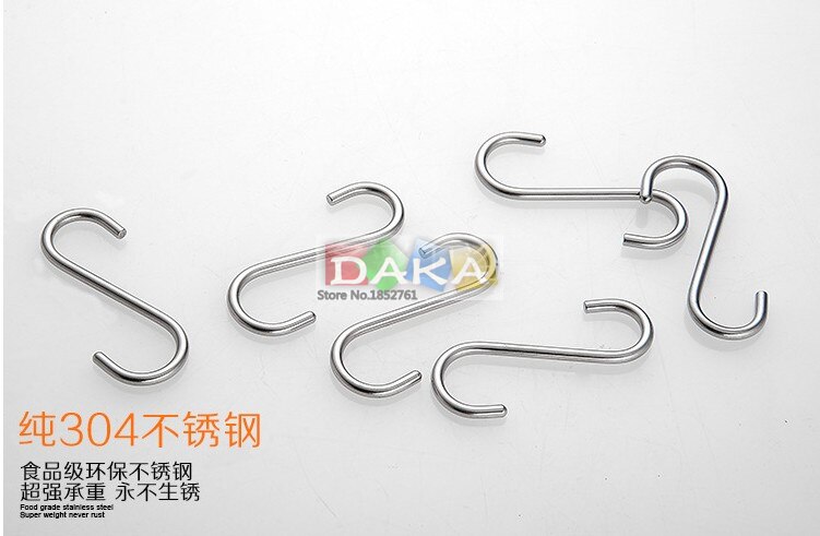 4mm praktische ophanghaken/kledinghaken van roestvrij staal/badkameraccessoires van metaal