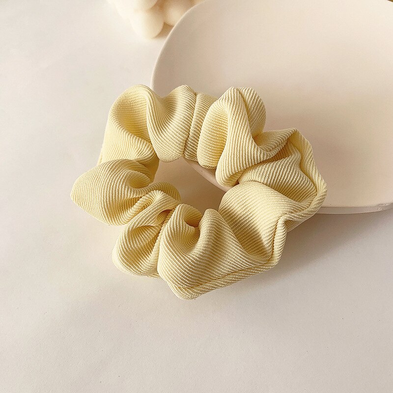 Gomas elásticas para el pelo para mujer, cintas de goma de Color liso para Coleta, lazos coreanos para el pelo, accesorios para el cabello: 4