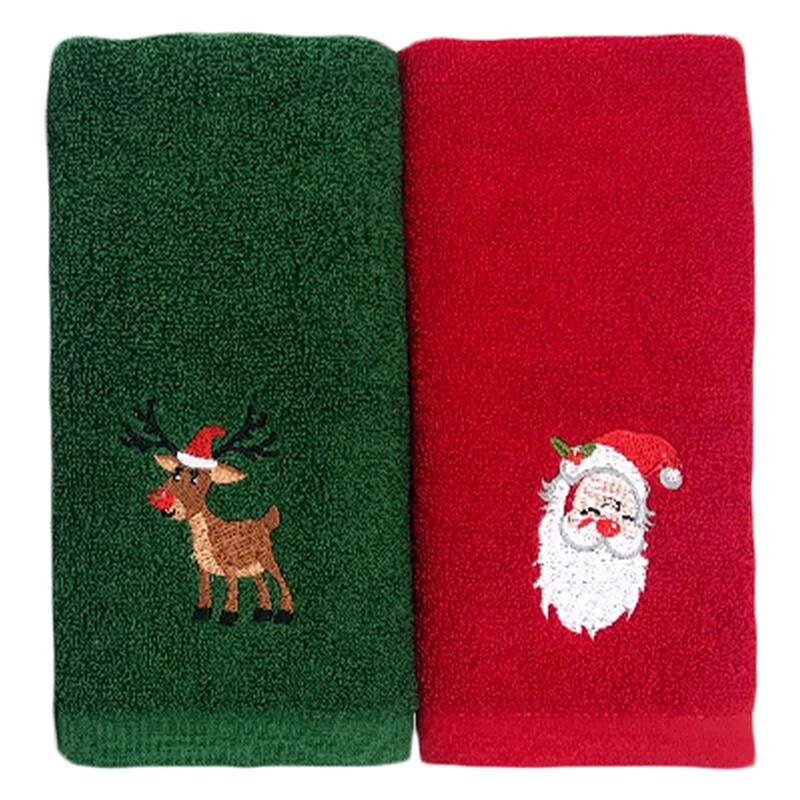 Christmas Face Washing Cloth Cute Santa Claus Elk Face Towel Cloth For Man Home Bathroom Woman Towels Xmas