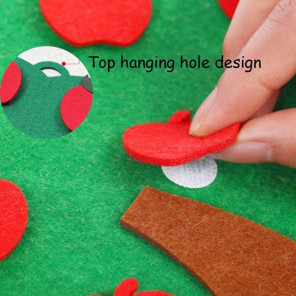 Child Toys Apple Tree Match Digital Teaching Non-Woven Puzzle Math Toy Educational Toy For Kindergarten Kids #20