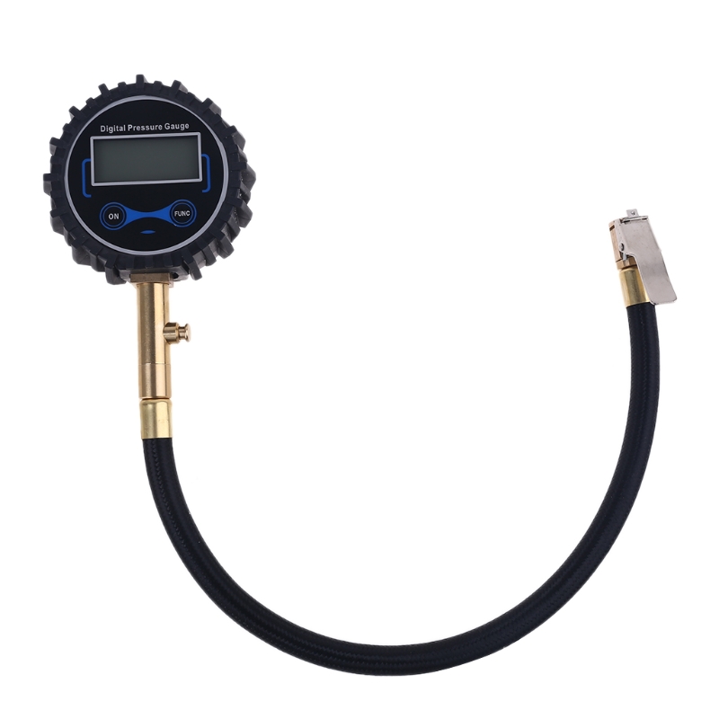 Digitale Bandenspanningsmeter Met Quick Clip Air Chuck Deflatie Voor Auto Vrachtwagen Voertuig 200 Bar Kpa Kgf CM2 M09 21