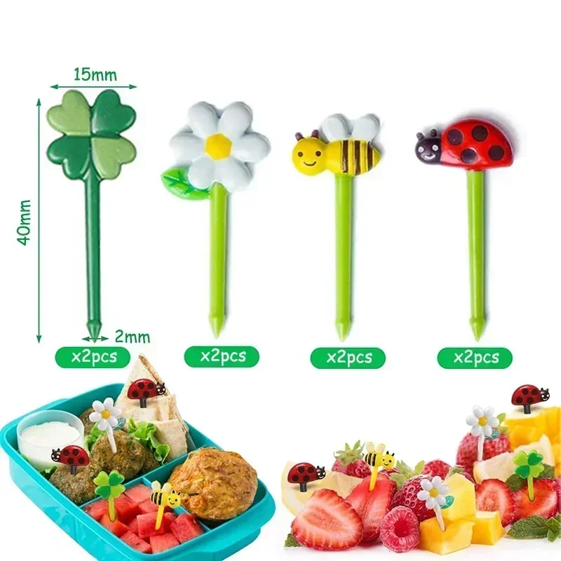 Accesorios para fiambrera Bento, selecciones de frutas y alimentos, tazas de silicona, divisores de fiambrera y bandas envolventes de silicona multiusos para niños