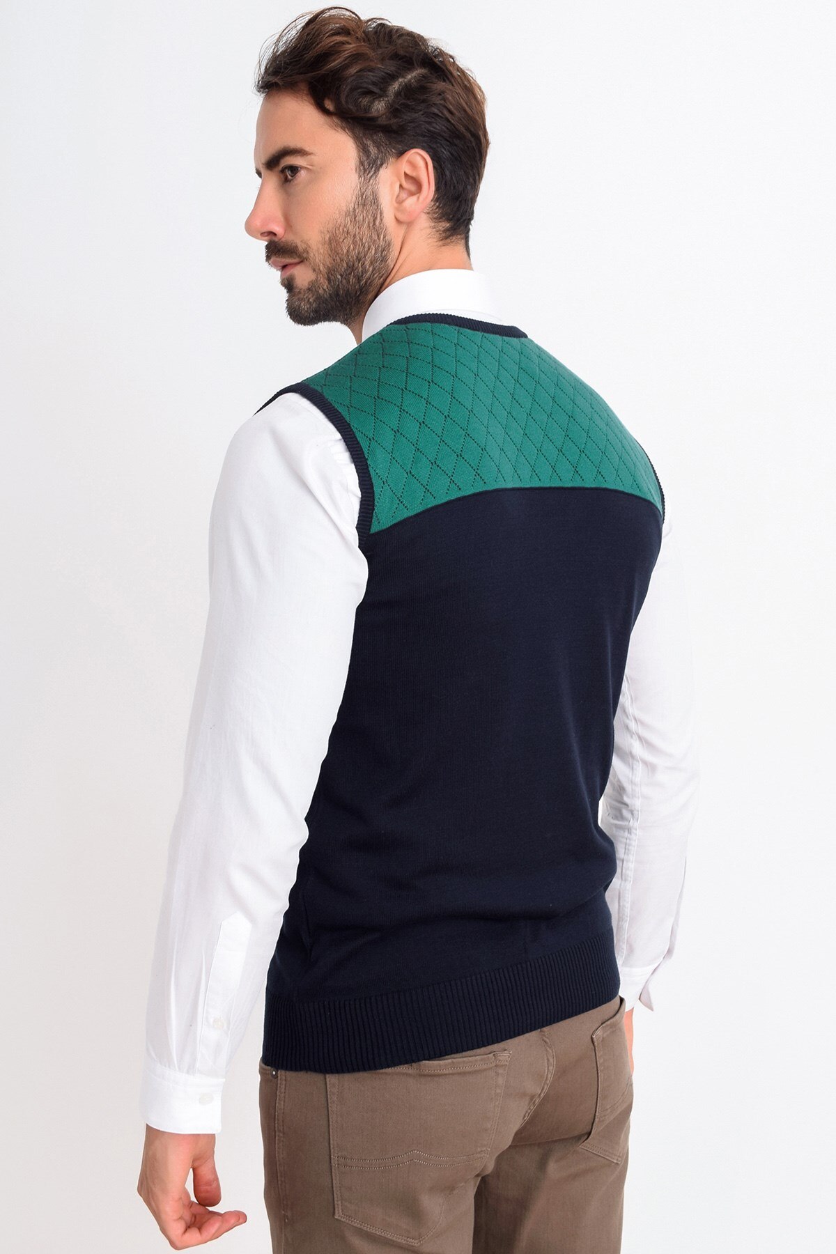 Heyss V Kraag Mannelijke Knitwear Trui Aantrekken