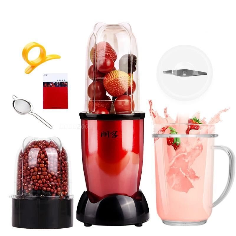 MINI Draagbare Elektrische juicer Blender Babyvoeding Milkshake Mixer Vleesmolen Multifunctionele Vruchtensap Maker Machine EU ONS: with milkshake cup / EU