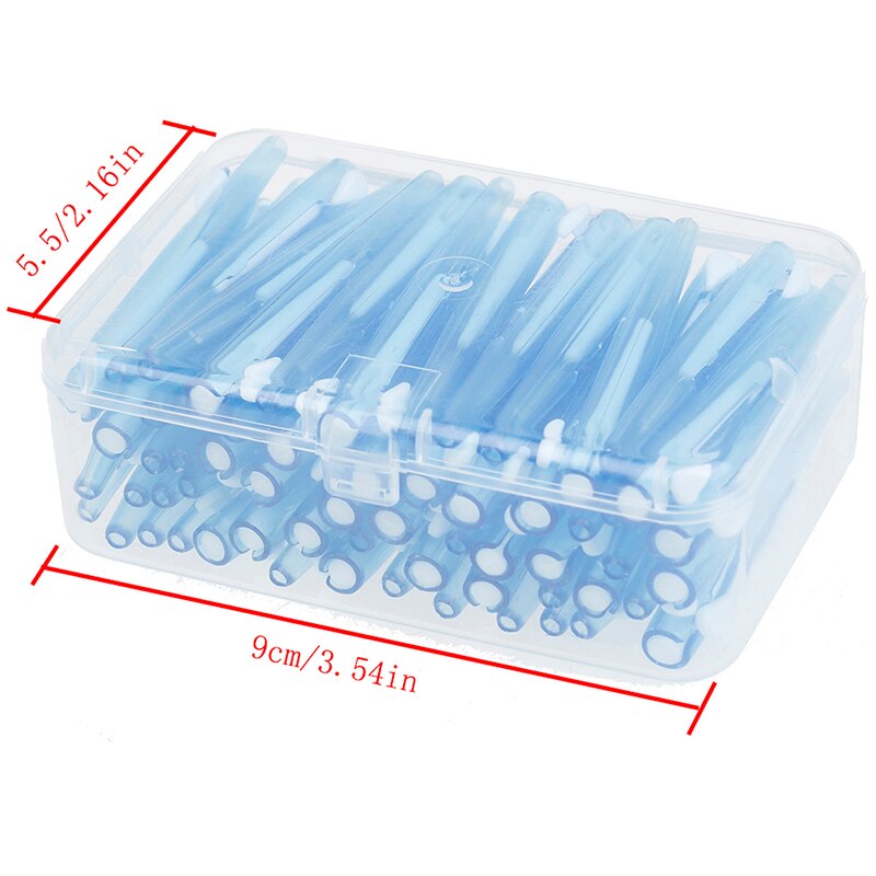 60pcs Push-Pull Interdental Orthodontic Brush Gum Dental Floss Orthodontic Wire Brush Toothbrush Oral Care Toothpick Teeth Brush