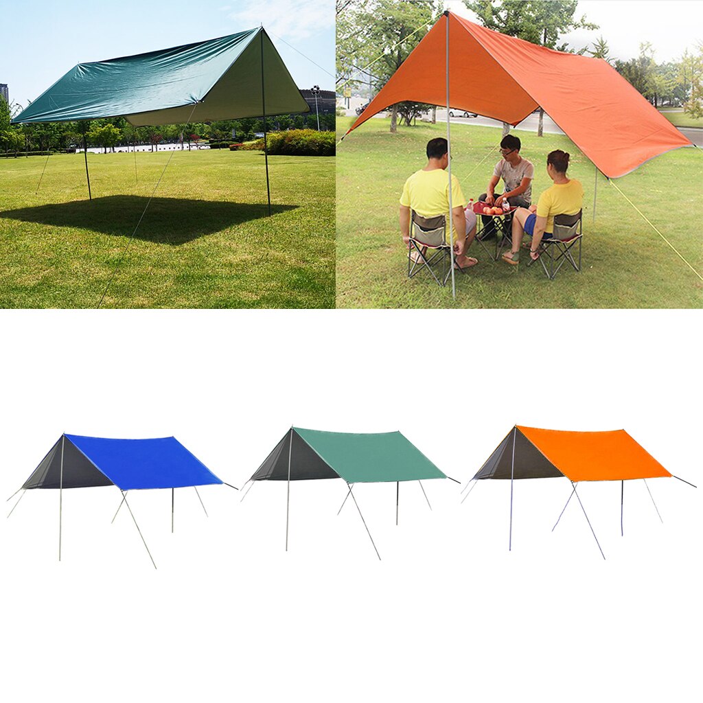 Outdoor Picnic Tent Tarp Canopy Camping Beach Waterproof Rain Cover Sun Shelter