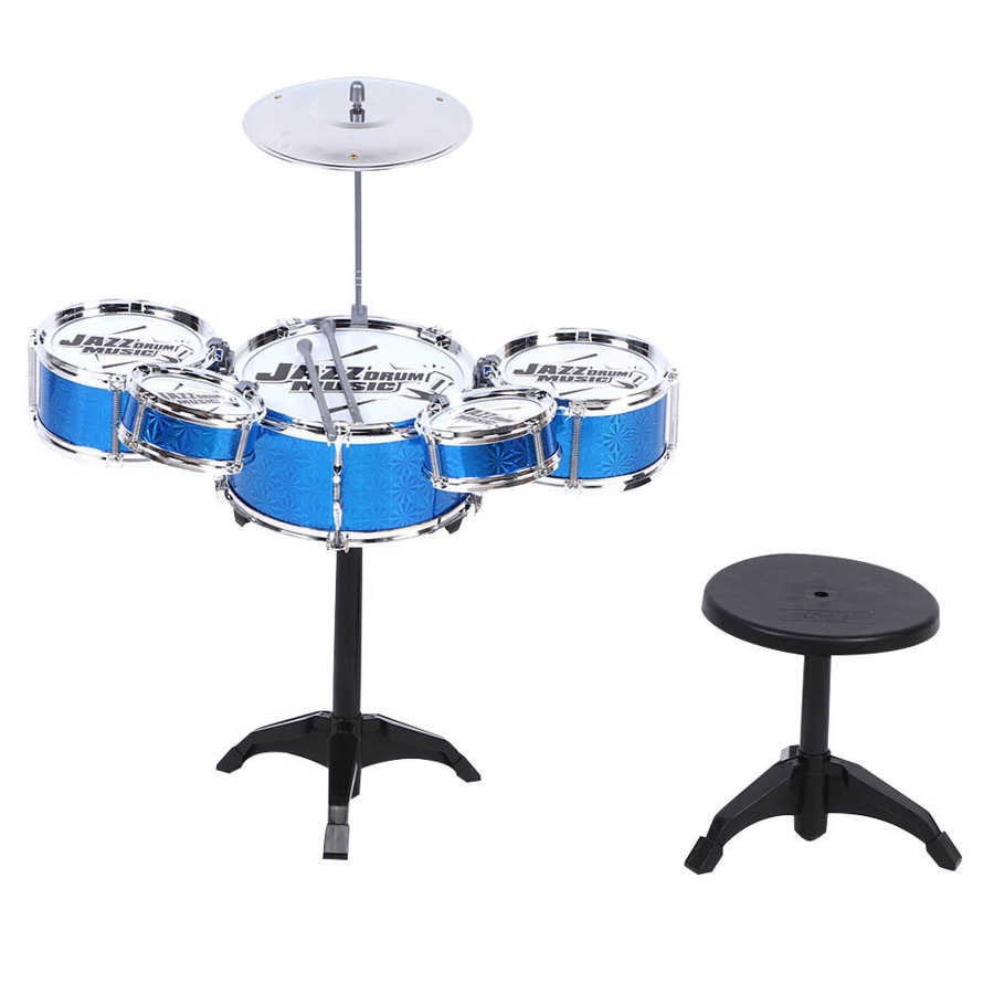 Muziekinstrument Speelgoed Baby Kind Early Educatief Set Simulatie Muziekinstrument Speelgoed Met Kruk Voor: Default Title