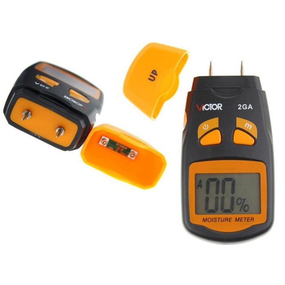 Digital Display Wood Moisture Tester Self Calibration Zeroing Function Simple Operation Intuitive LCD VC2GA