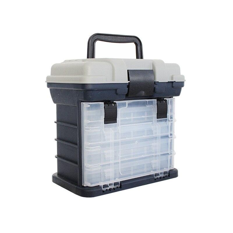 Multi-functional fishing tank 4-storey Lure tackle tool box fly gear accessories hook lure storage fly case