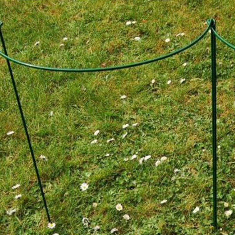 2PCS Semicircular Green Plant Ground Flower Stand Simple Support Flower Shelf Hydrangea Support Frame