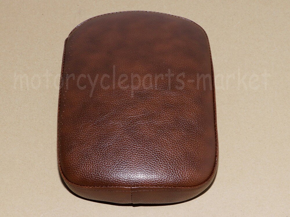 Brown Motorcycle Suction Seat Pillion Pad Rear Passenger Seat For Harley Chopper Cruiser Custom Universal Fit 8 Suction Cups