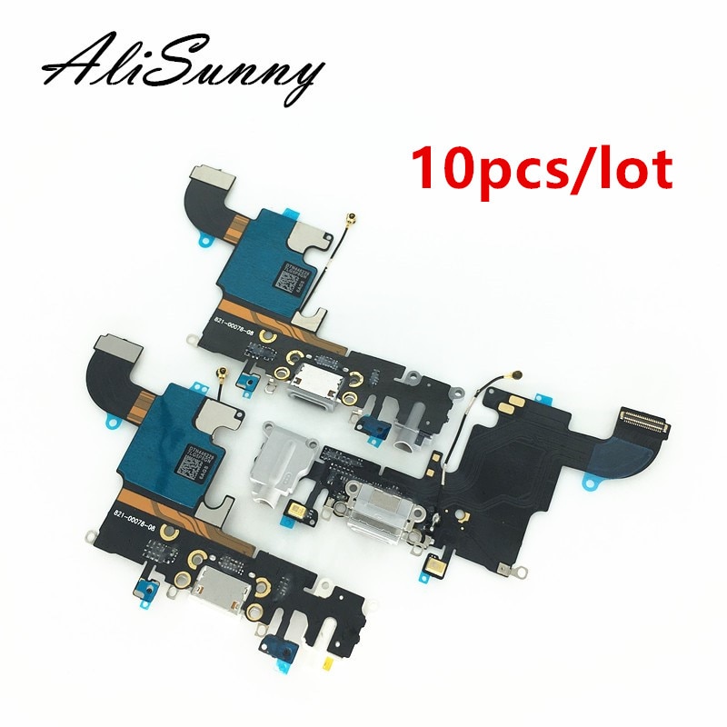 Alisunny 10 Pcs Poort Opladen Flex Kabel Voor Iphone 6 6S 7 8 Plus Xr Xs Usb Dock Connector charger Poorten Voor Iphone X 5 5S 5C