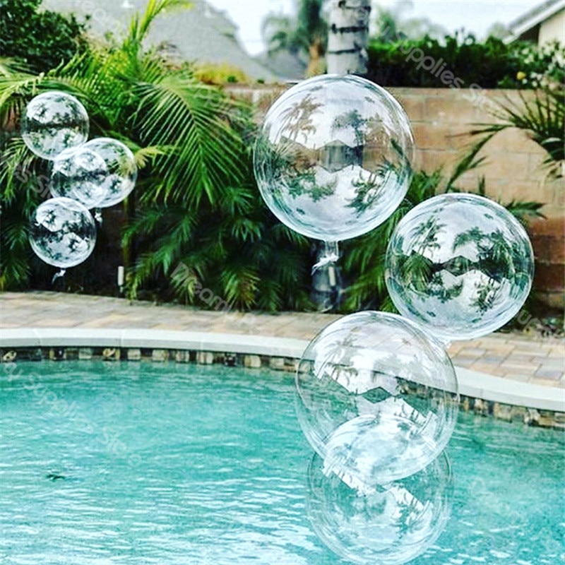100Pcs 20''24''36'' Transparante Globes Clear Ballon Helium Opblaasbare Bobo Ballonnen Bruiloft Verjaardag Baby Shower Decoratie