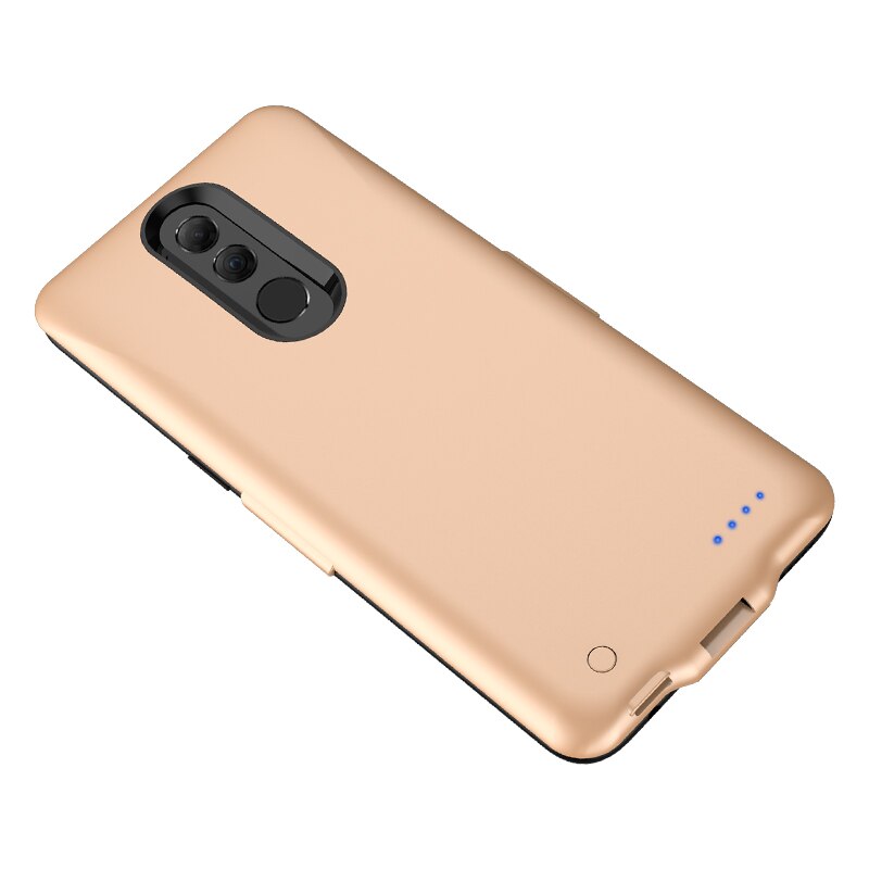 Mate20 Lite 5000mAh Battery Charger Case For Hauwei Mate 20 Lite shockproof External Power Bank Backup Charging Back Cover Capa: Gold