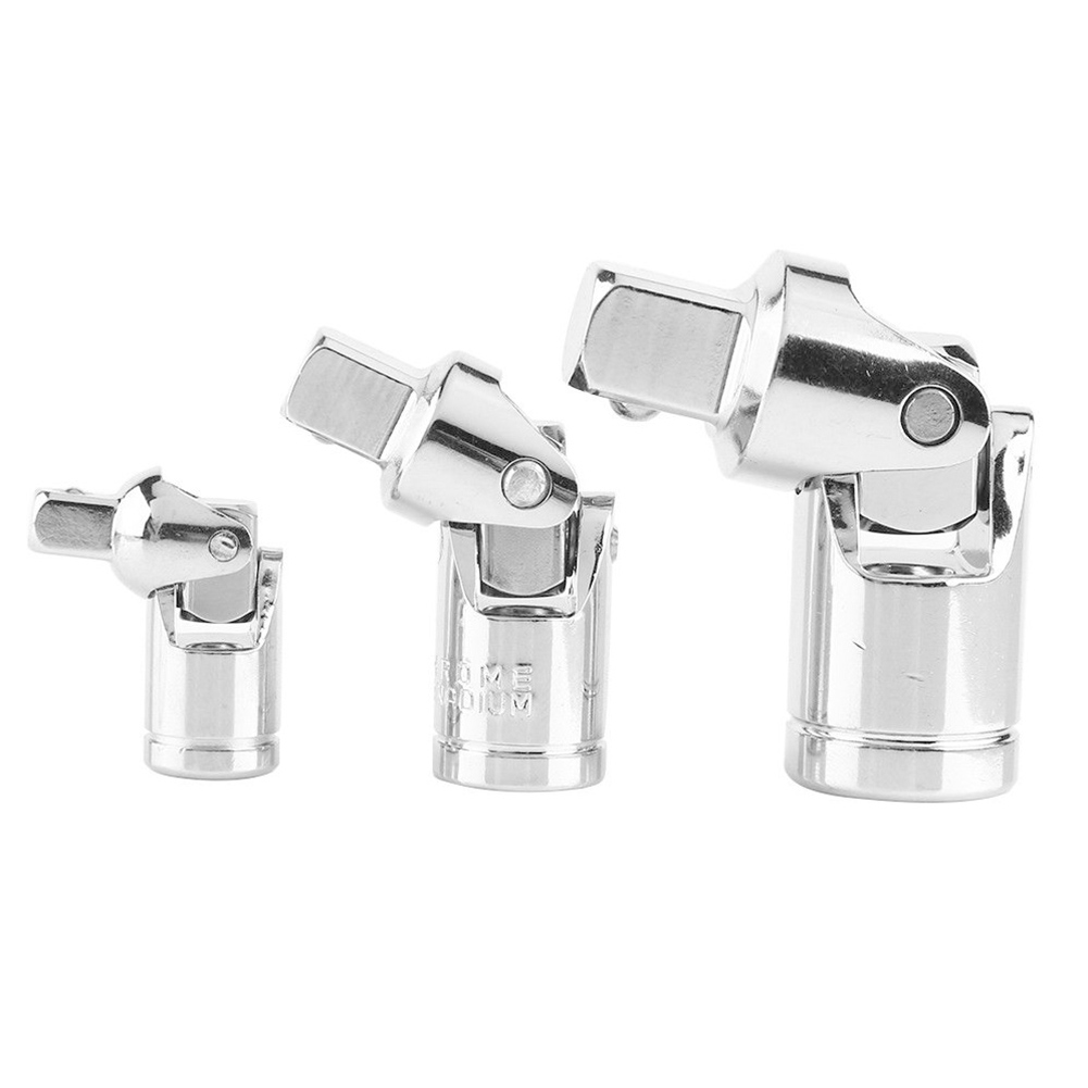 Auto Car Convertor Universal Ratchet Joint Set Repair Tool Bar Socket Adapter Vehicle Angle Extension Ball Joint 1/4" 3/8" 1/2"