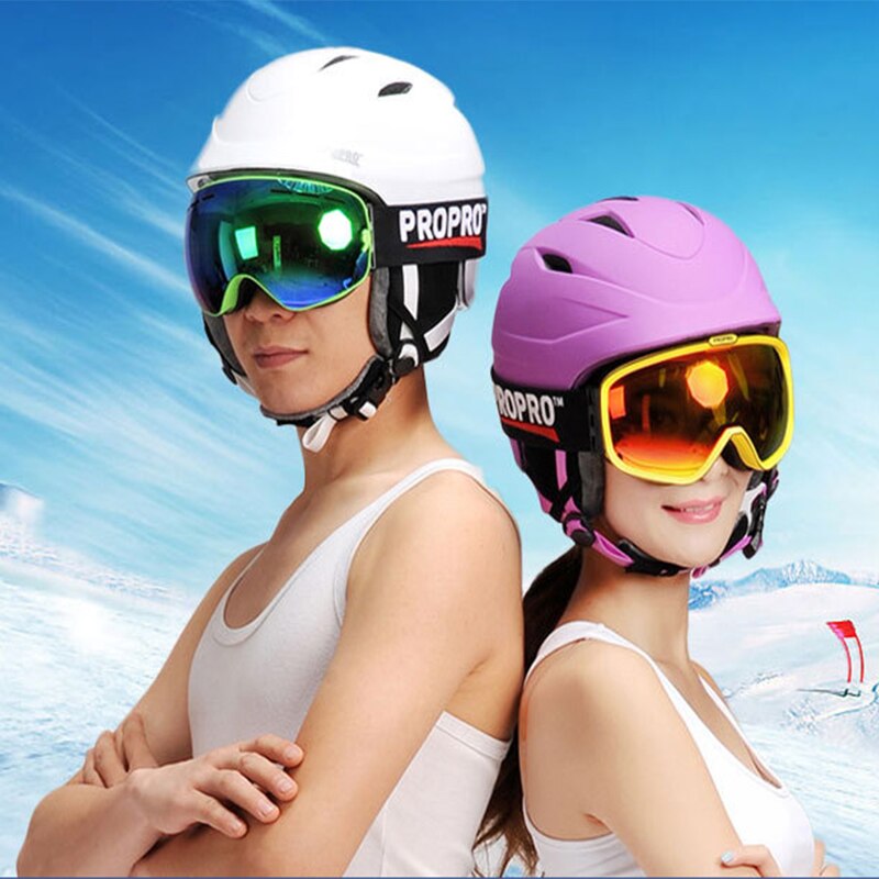 PROPRO Ski Helmet ABS Integrally-Molded Skiing Helmet For Adult Breathable Snowboard Helmet Men Women Skateboard Helmet