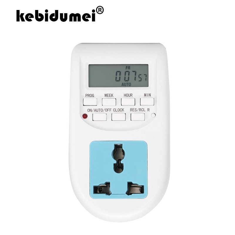 Kebidumei Smart Digitale Timer Energie 220V EU Plug Saving Timer Programmeerbare Elektronische Timer Schakelaar Voor Thuis Enterprise
