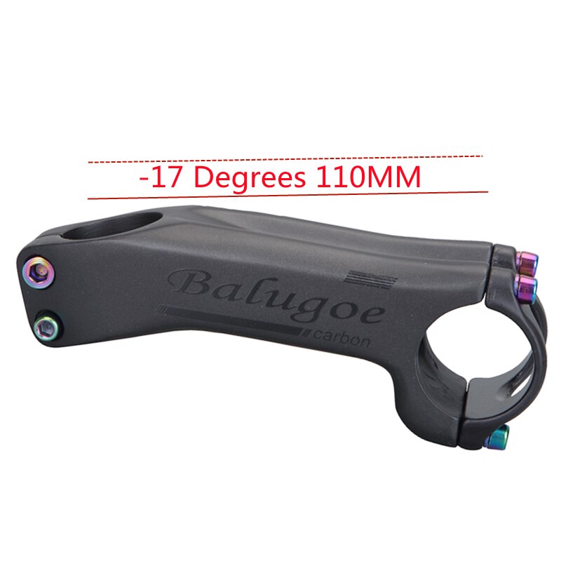 BALUGOE mountainbike Kohlenstoff faser rennrad lenker vorbau Plus oder Minus- -6 °-17 grad: 17 Grad 110MM