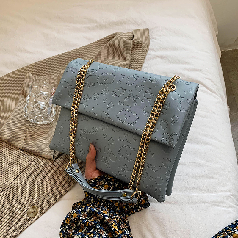 Geräumige tasche, trendige sommer-schultertasche, damentasche, super angesagte achseltasche: Blau