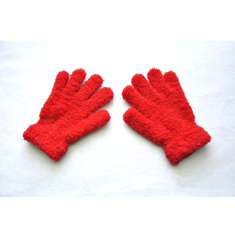 Wecute Herbst und Winter warm Art Handschuhe für 5-11Jahre freundlicher Vlies Verdickte Weich Korallen Vlies Handschuhe Ich bin Freien Spielen Radfahren: verrotten