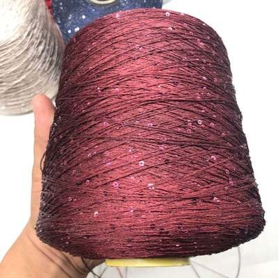500g sommaris siden paljettgarn special merceriserad linje gör det själv 2mm paljetter handstickat garn tråd docka tröja sticklinje: 500g-3