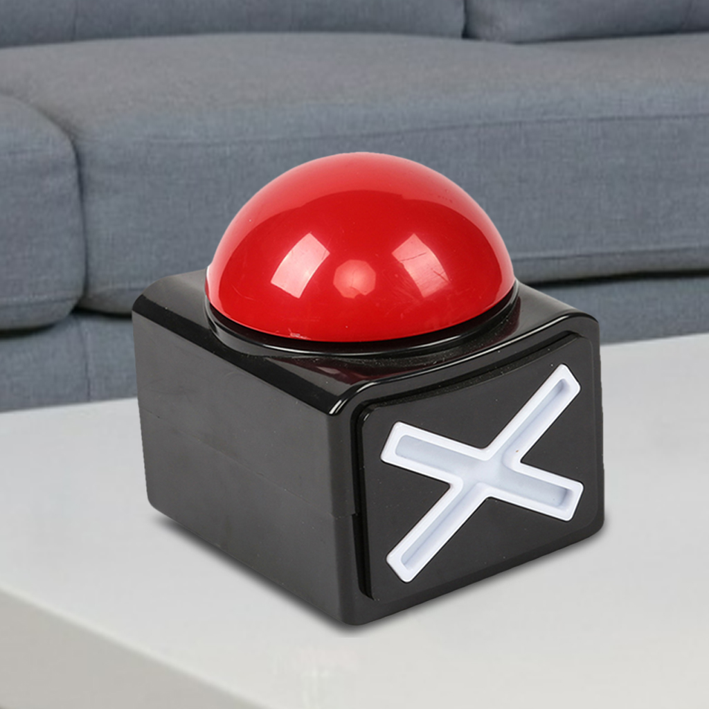 Game Answer Buzzer w/ Sound Light Battery Powered Game Toy Answer Buzzer for Game Show