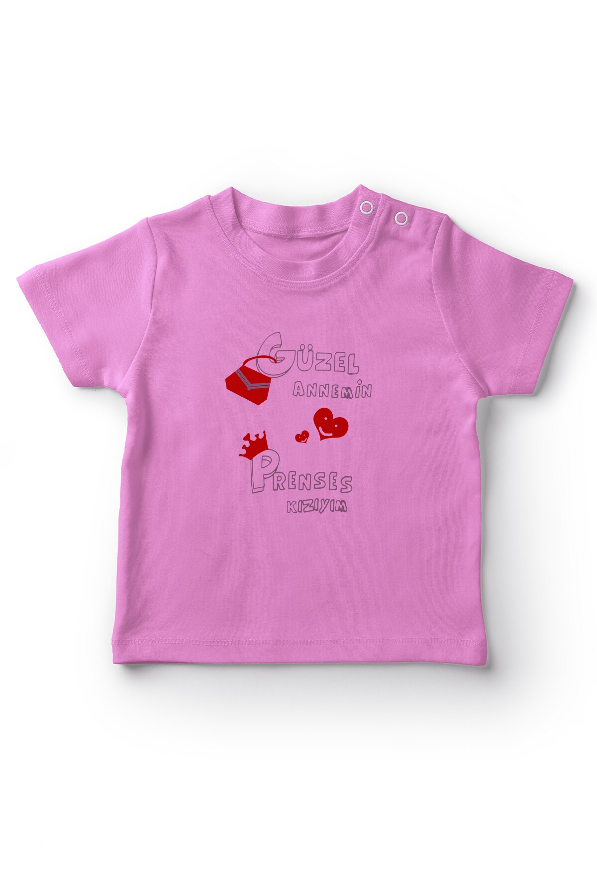 Camiseta do bebê do bebê da menina do rosa