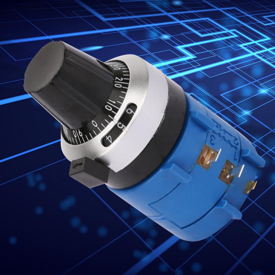 2W High Accuracy Counting Dial Multiple Circles Wirewound Potentiometer 3590S-2-101L 100Ohm Potentiometers