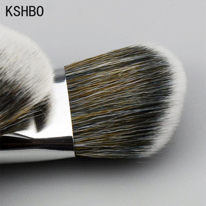 KSHBO-brocha para Base de maquillaje para mujer, 47 cabezales de escoba, brochas de reparación de sombra de Base líquida, herramientas profesionales de belleza