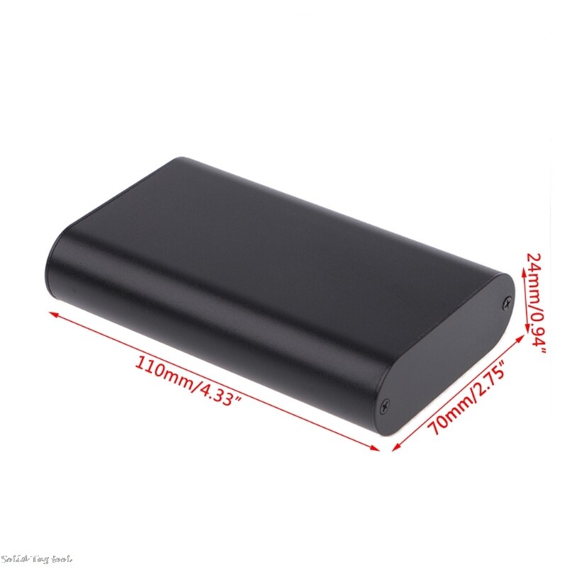 Aluminum PCB Instrument Box Enclosure DIY Electronic Project Case 110x70x24mm