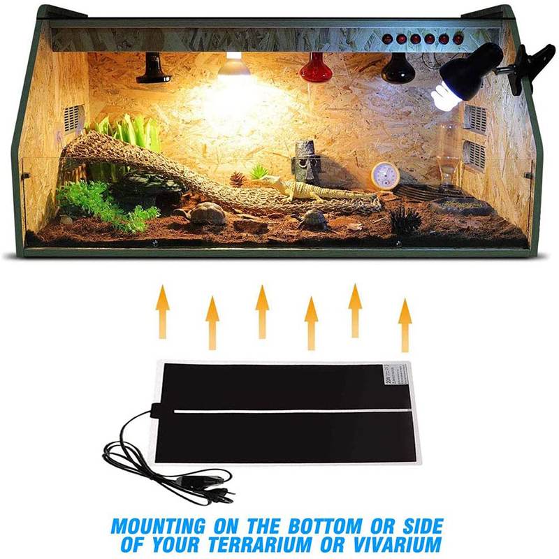 20W Heating Warm Pad Adjustable Temperature Controller Incubator Mat Tools Terrarium Reptiles Heat Mat Climbing Pet