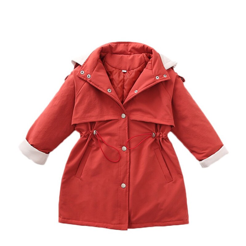 Spring Autumn Jackets for Girls Teenage Kids Girl Jacket Windbreaker for Girl Children Jacket Girl Trench Coat: red / 12T