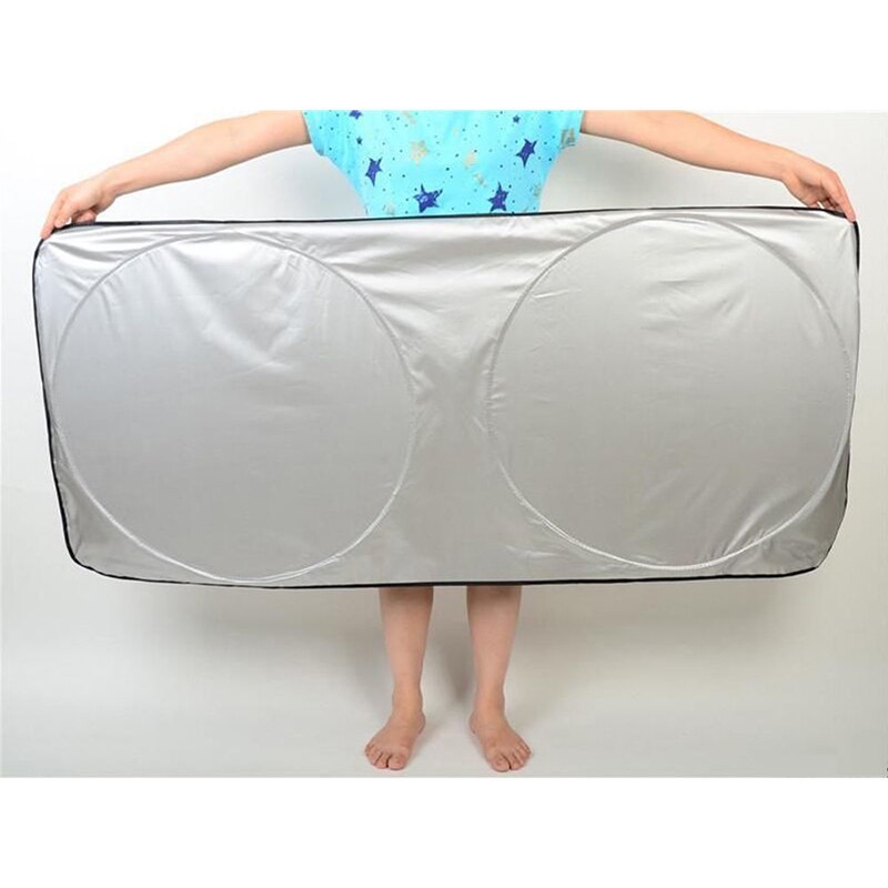 Couverture pare-soleil véhicule pliant 150*70 cm été soleil ombre complet pour fenêtre pliable visière pare-brise voiture chaude