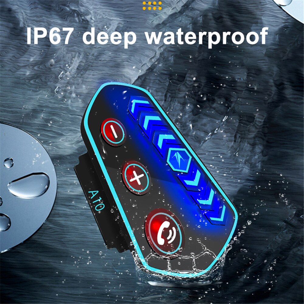 VR robot Bluetooth 5.0 Motorcycle Headset Waterproof Wireless Helmet Ultra Thin Headphone Long Standby Microphone Music Player