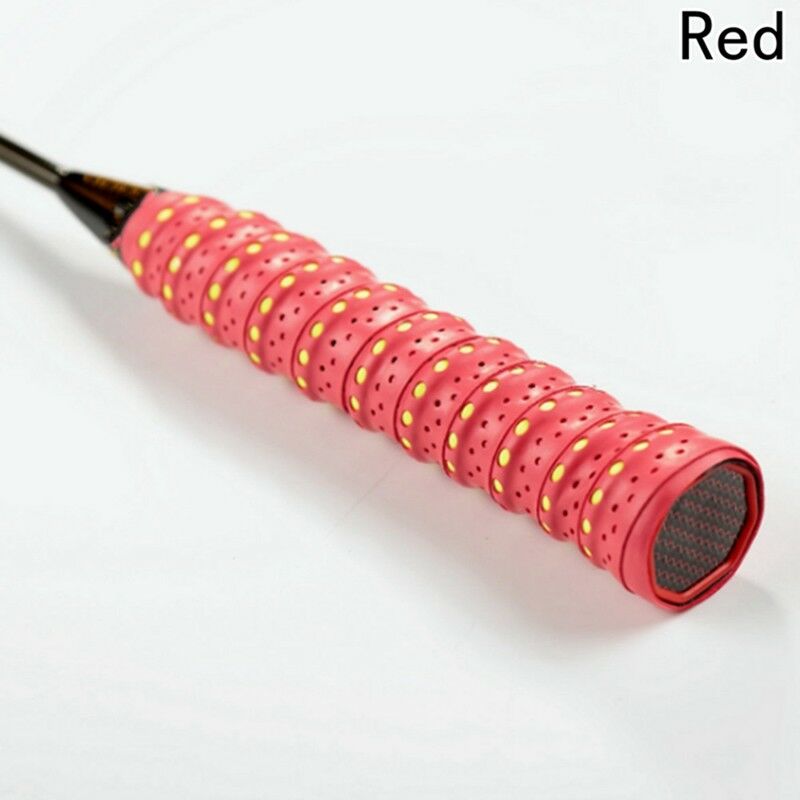 Anti-Slip Tennis Overgrip Badminton Grip Sport Zweetband Voor Hengel Squash Padel Racket Tape Wikkelingen Over Fiets Handvat: Rood