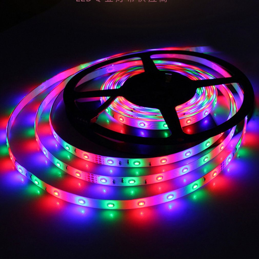 Led 3528 Light Belt Waterproof Colorful Flexible Light Bar 44 Key Controller Led Light Strip with 5 M + 2a Power Supply