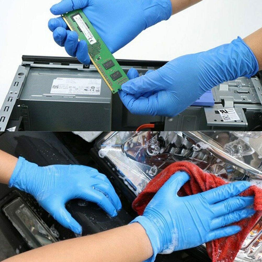 10 Pack PVC Thick And Durable Disposable Gloves Food Grade Latex Protection Nitrile Labor Protection Kitchen Work Transparent