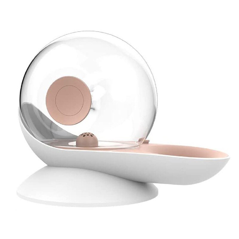 Distributeur d'eau en forme d'escargot 2,8 l pour animaux de compagnie, eau filtrée automatique pour chat ou chien, grande capacité, filtre en Fiber haute, antidérapant en coton: Rose