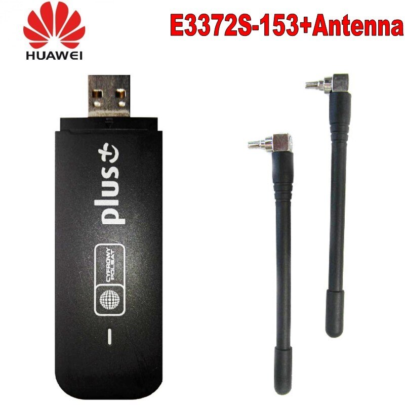 Ulåst huawei  e3372s-153 4g usb modem 4g usb stick datakort mobilt bredbånd 4g usb modem pk  e3272 e3276 e398