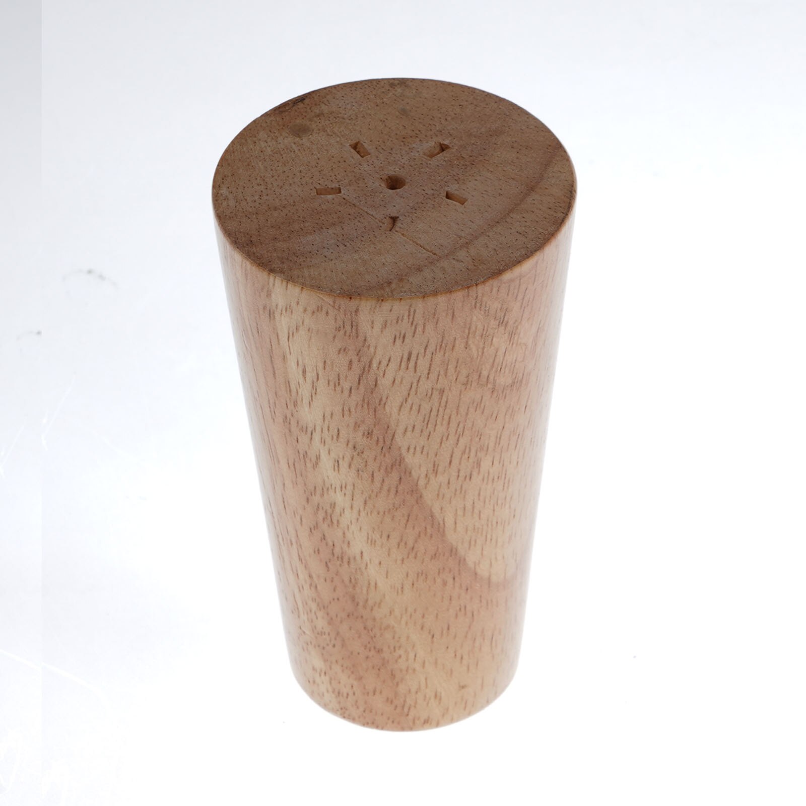 4Pcs Solid Wood Furniture Inclined Cone Replacement Feet with Screws and Mounting Plate Compatible for Sofa Bed Table and Chair