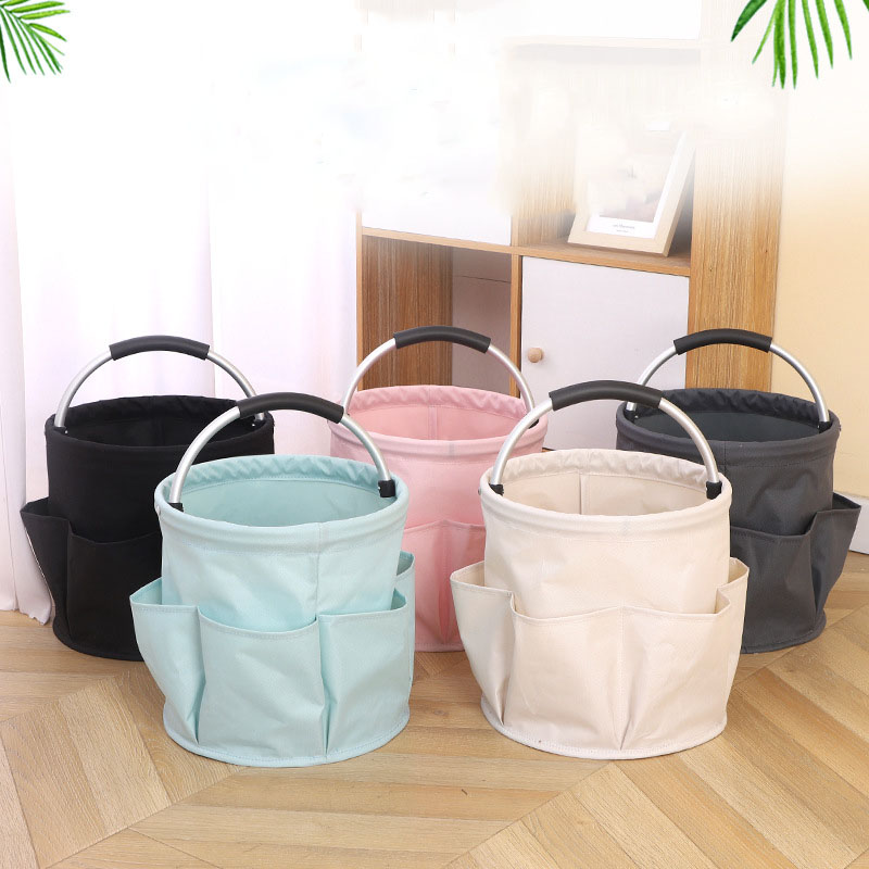 17l store opbevaringstasker, foldbar kurv, picnic-taske, udendørs rengøringskasse med håndtag, værktøjstaske, rengøringsartikler