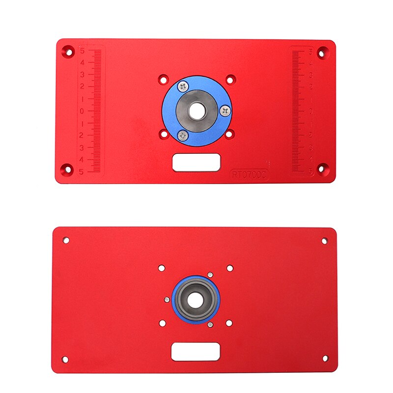 Multi-functional Aluminium Router Table Insert Plate For Makita Trimmer Engraving Machine Wood Router Woodworking Benches