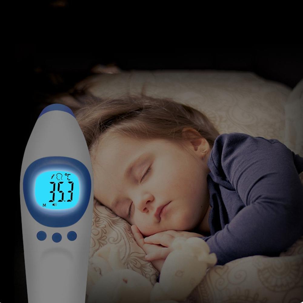 Infrarødt termometer pande krop berøringsfrit termometer baby voksne udendørs hjem digitalt infrarødt øretermometer