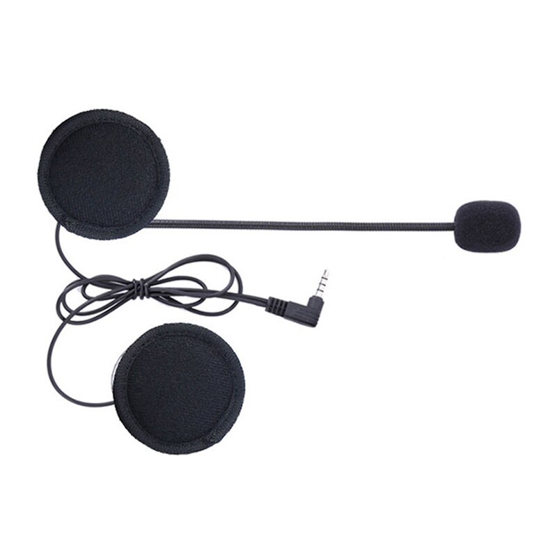 1pc bluetooth hjälm headset mikrofon högtalare intercom bt  v6 1200m hållbart universellt tillbehör för motorcykel