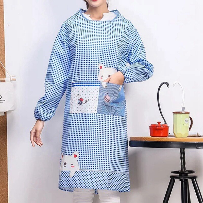 Keuken Schorten Huishoudelijk Schoonmaken Beschermende Schort Cartoon Beer Schort Vrouwen Restaurant Koken Bakken Overalls Schoon Schorten: Blue Koala